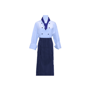 馬賽款立領廚師服-白色(SUW00021)